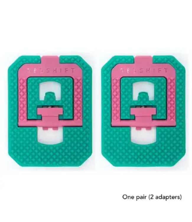 RedShift Mousetrap Pedal Adapters Teal/Pink