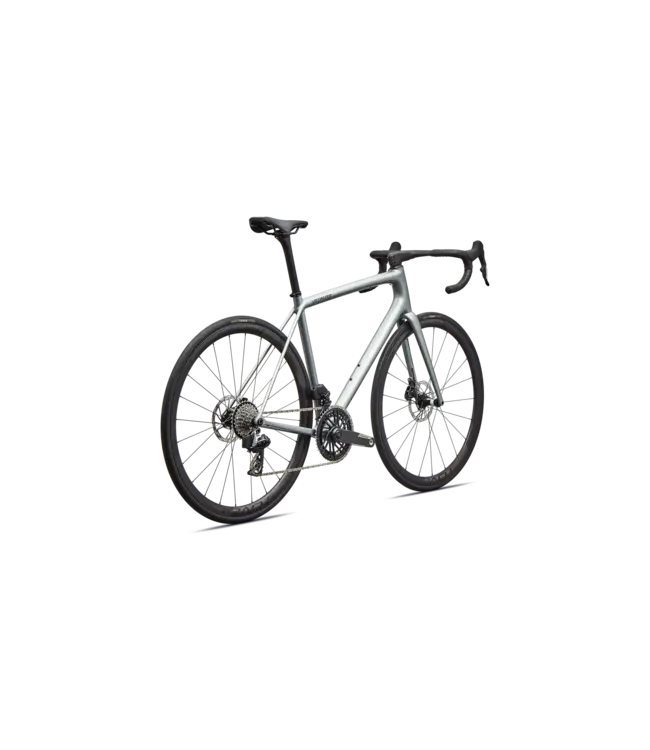 Specialized Specialized Aethos 2 Pro SRAM Force AXS E1 Gloss Shadow Silver / Emerald Metallic (Special Order Only)
