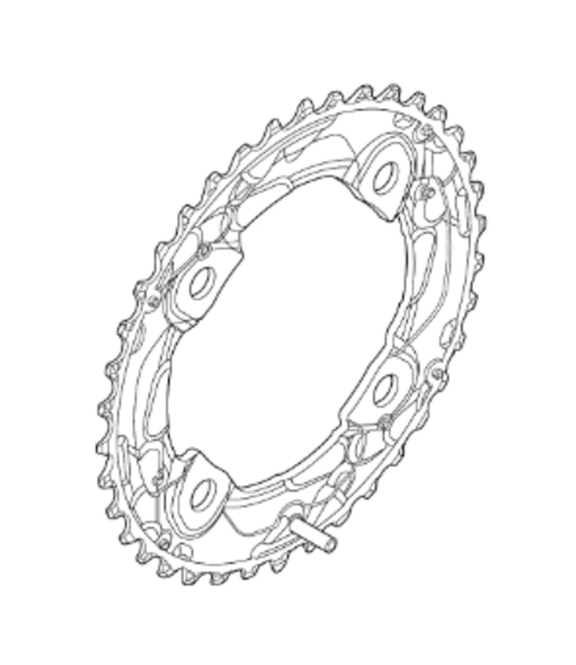 Shimano SHIMANO DEORE Chainring 38T for FC-M615 (for 38-24T)/FC-M625