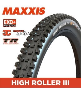 Maxxis Maxxis Mountain Tyre - HIGH ROLLER - 27.5X2.40 - 3C MAXXGRIP / EXO+ / TR - Foldable 60 TPI E25