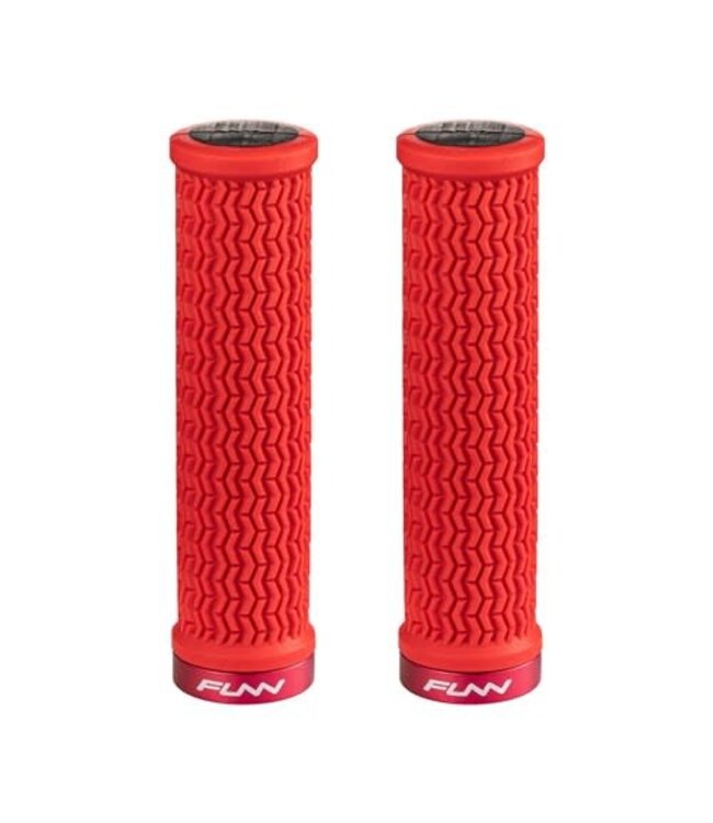 FUNN Grips Holeshot Lock On - 130mm Long / 30.5mm Outer - Red