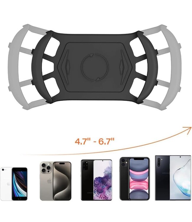 A2C APPS2CAR A2C Silicone Phone Holder Mount With Tool Free Handlebar Mount