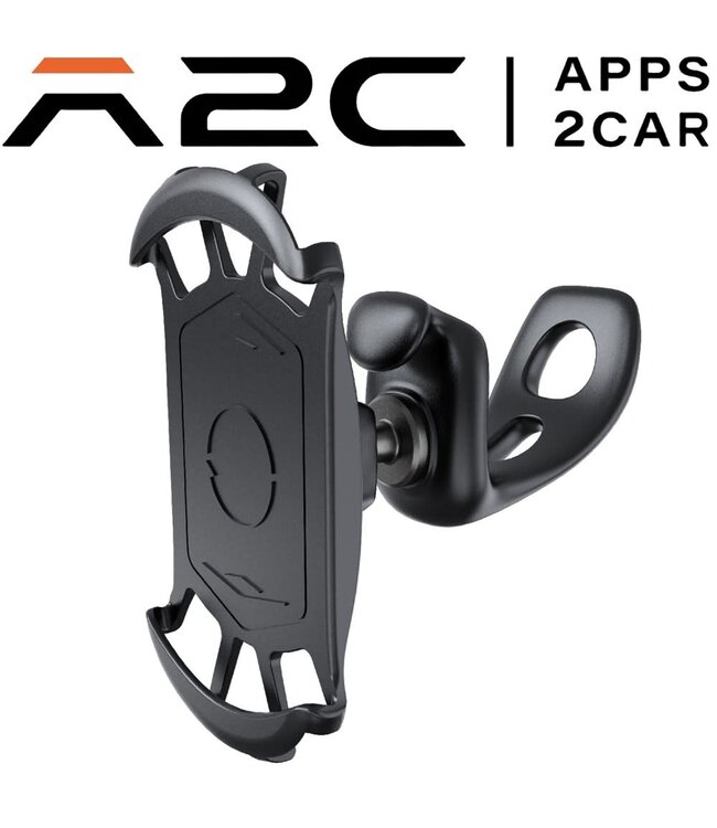 A2C APPS2CAR A2C Silicone Phone Holder Mount With Tool Free Handlebar Mount