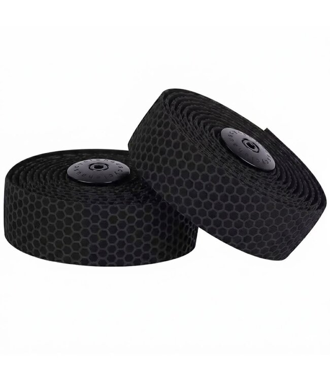 Cyclehaus Cyclehaus Elite PU Bar Tape With Silicon Honeycomb Weave Top - Black