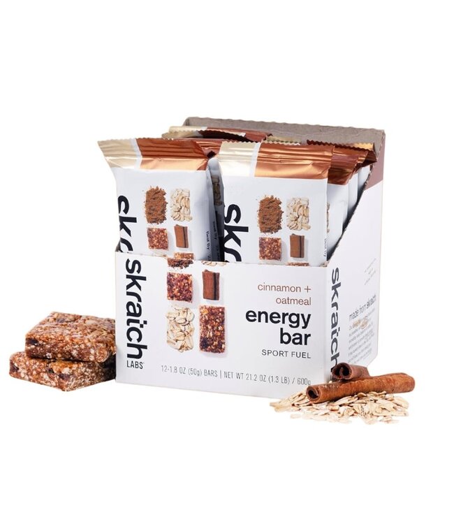 SkratchLabs Energy Bar Sport Fuel - Cinnamon + Oatmeal - 50g each