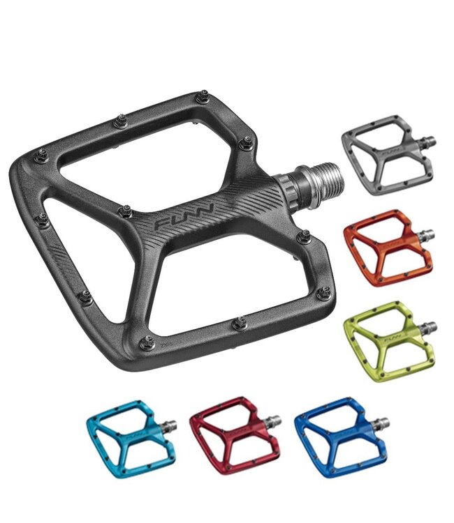 FUNN Pedals - Python V2 Flat Alloy - Includes Long Pin Kit -