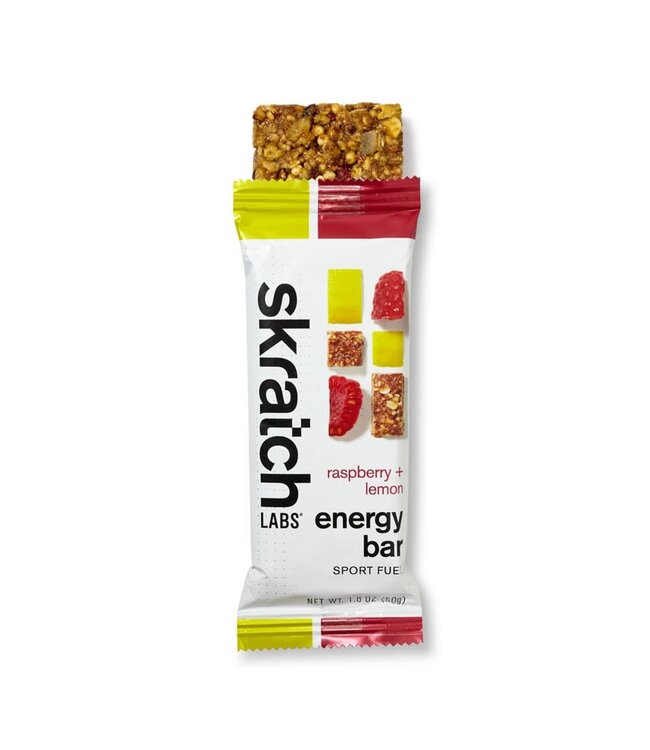 SkratchLabs Energy Bar Sport Fuel - Raspberries & Lemons- 50g each