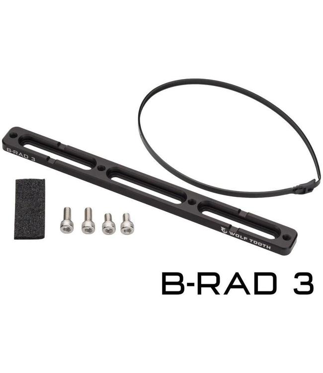 Wolf Tooth Wolf Tooth B-RAD Base Mount - Black - 3 Slot