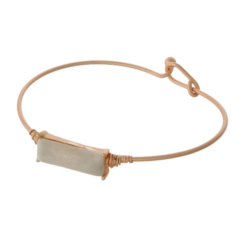 Wire Stone Bracelet