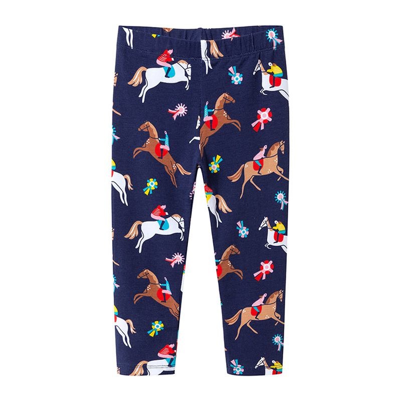 Horse Print Leggings - Girls
