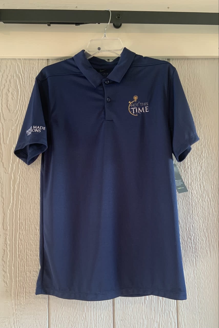 Not This Time Navy Polo