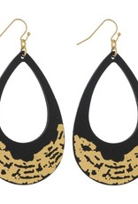 Drop Gold Brushed Earrings