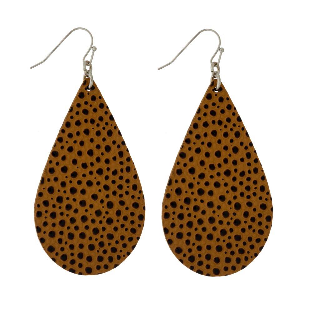 Spotted Tear Drop Earring