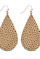 Spotted Tear Drop Earring