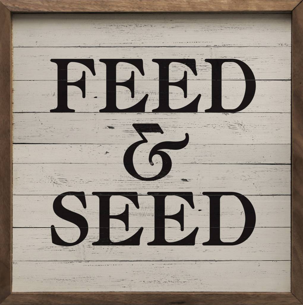 Feed and Seed Wood Sign