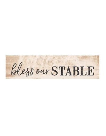 Bless Our Stable Little Sign