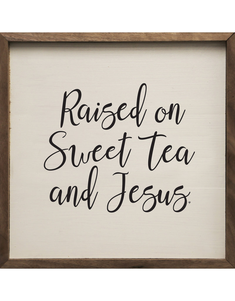 Sweet Tea and Jesus Wood Sign