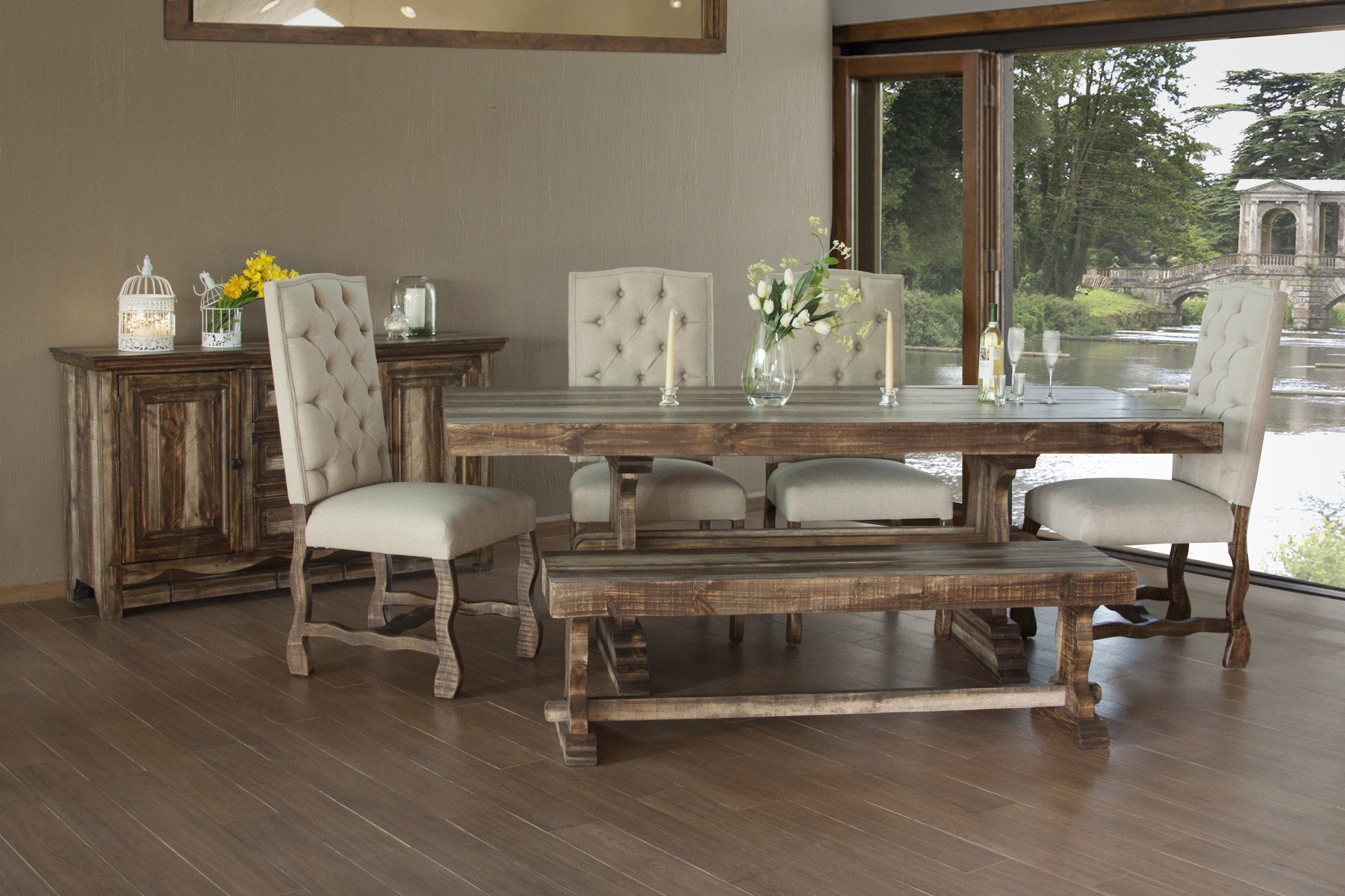 International Furniture Direct Marquez Dining Table