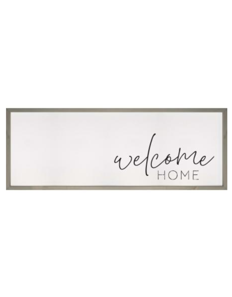 Welcome Home Framed + Textured Sign WPL0016