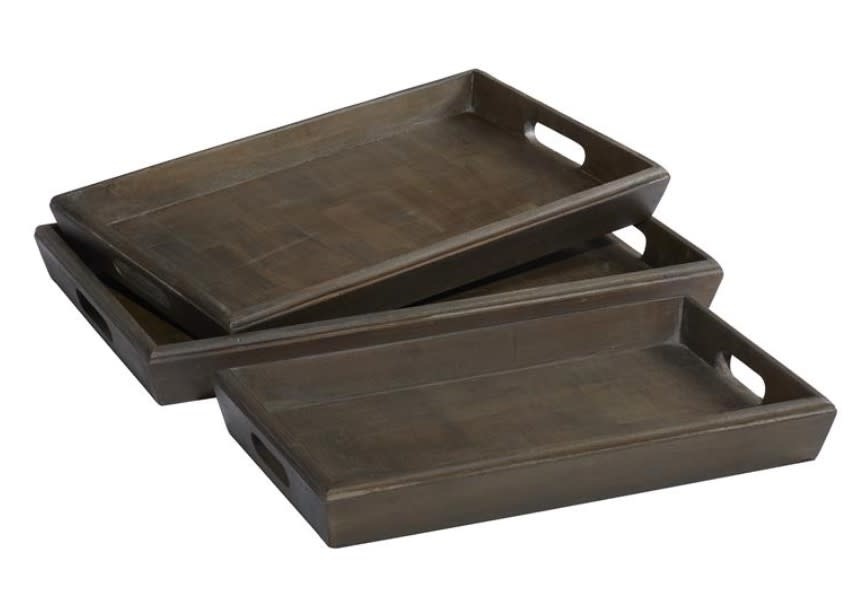 Brown Wood Tray