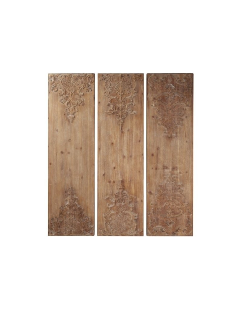 Panel Wood Wall Decor With Embellishment 81483