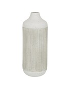 Ribbed Grey Vase