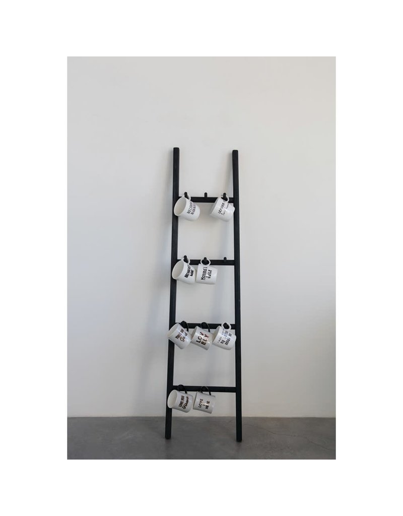 Decorative Wood Ladder with Pegs