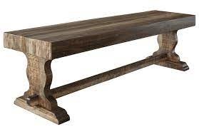 International Furniture Direct Marquez Wood Bench