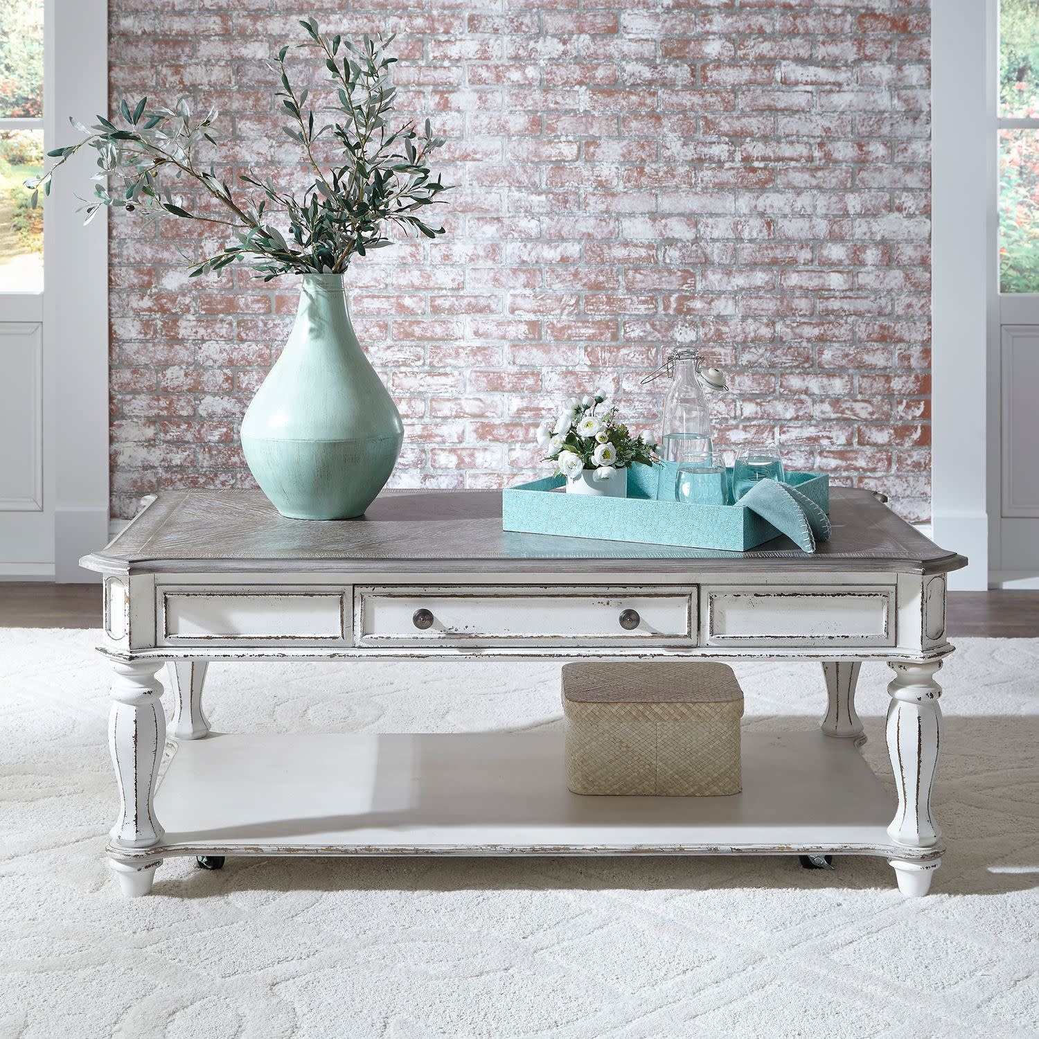 Magnolia Manor Rectangular Coffee Table FLOOR MODEL