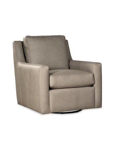 Craftmaster Furniture Leather Swivel Glider