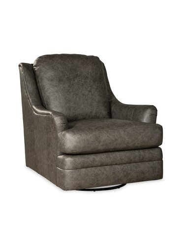 Craftmaster Furniture Leather Swivel Glider