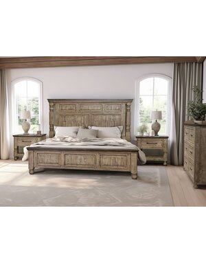 International Furniture Direct Natural Stone Bedroom Collection