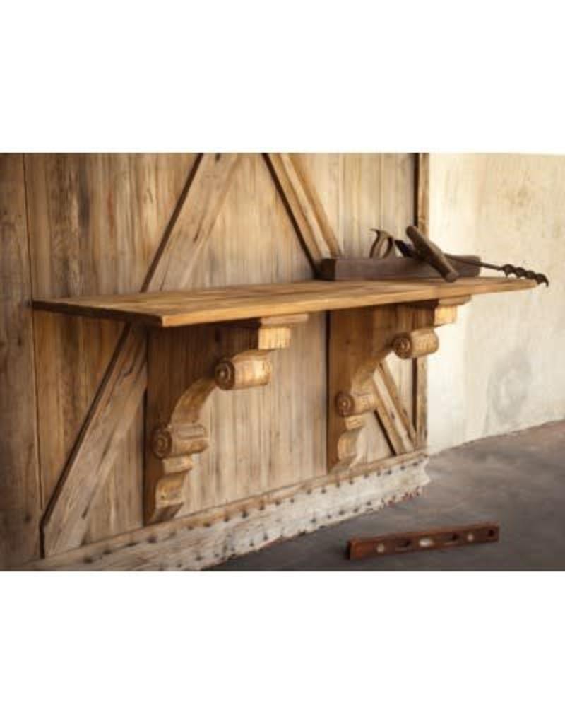 Wooden Corbel Shelf Dirt Road Rustics