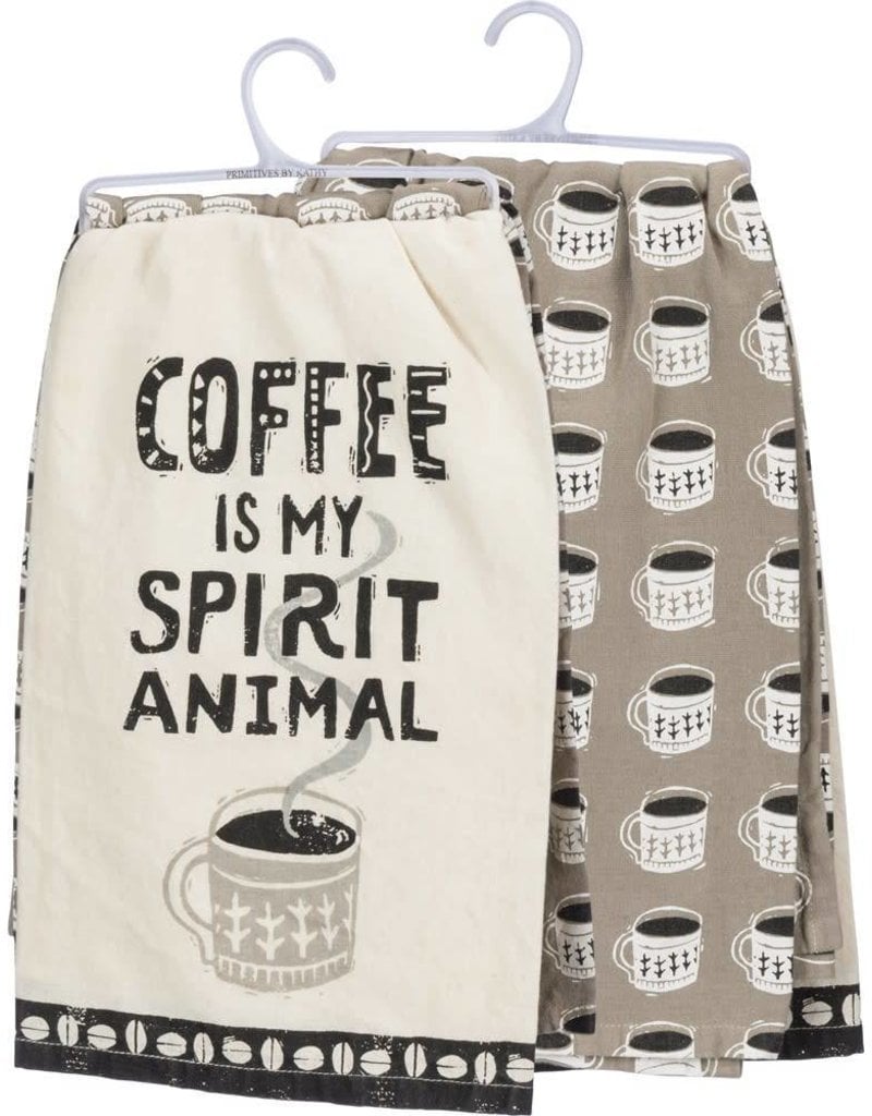 Coffee Is My Spirit Animal Dish Towel Set 35052