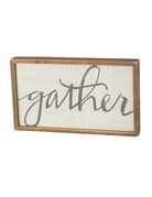 Inset Box Sign - Gather 37621