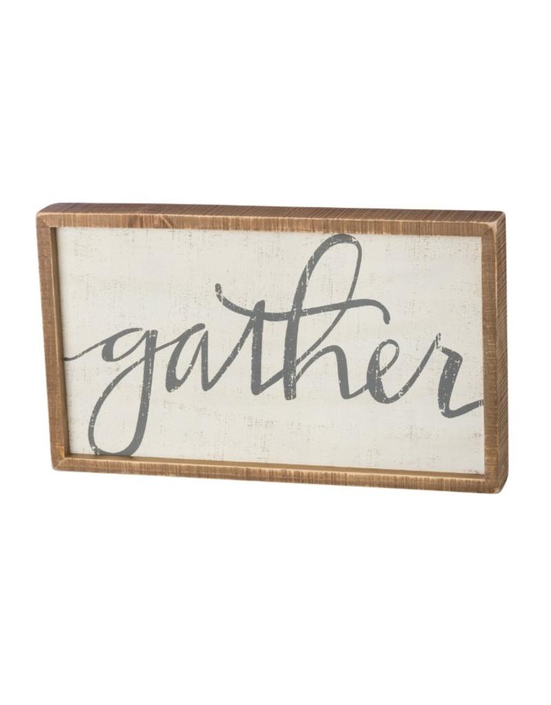 Inset Box Sign - Gather 37621