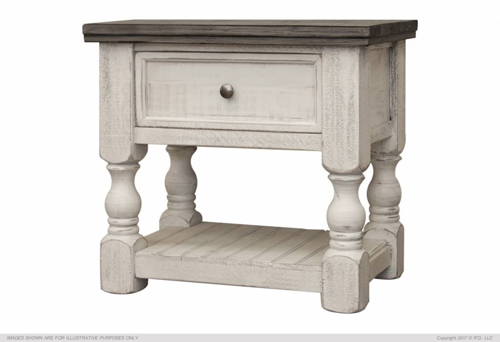 International Furniture Direct Nightstand Stone Collection