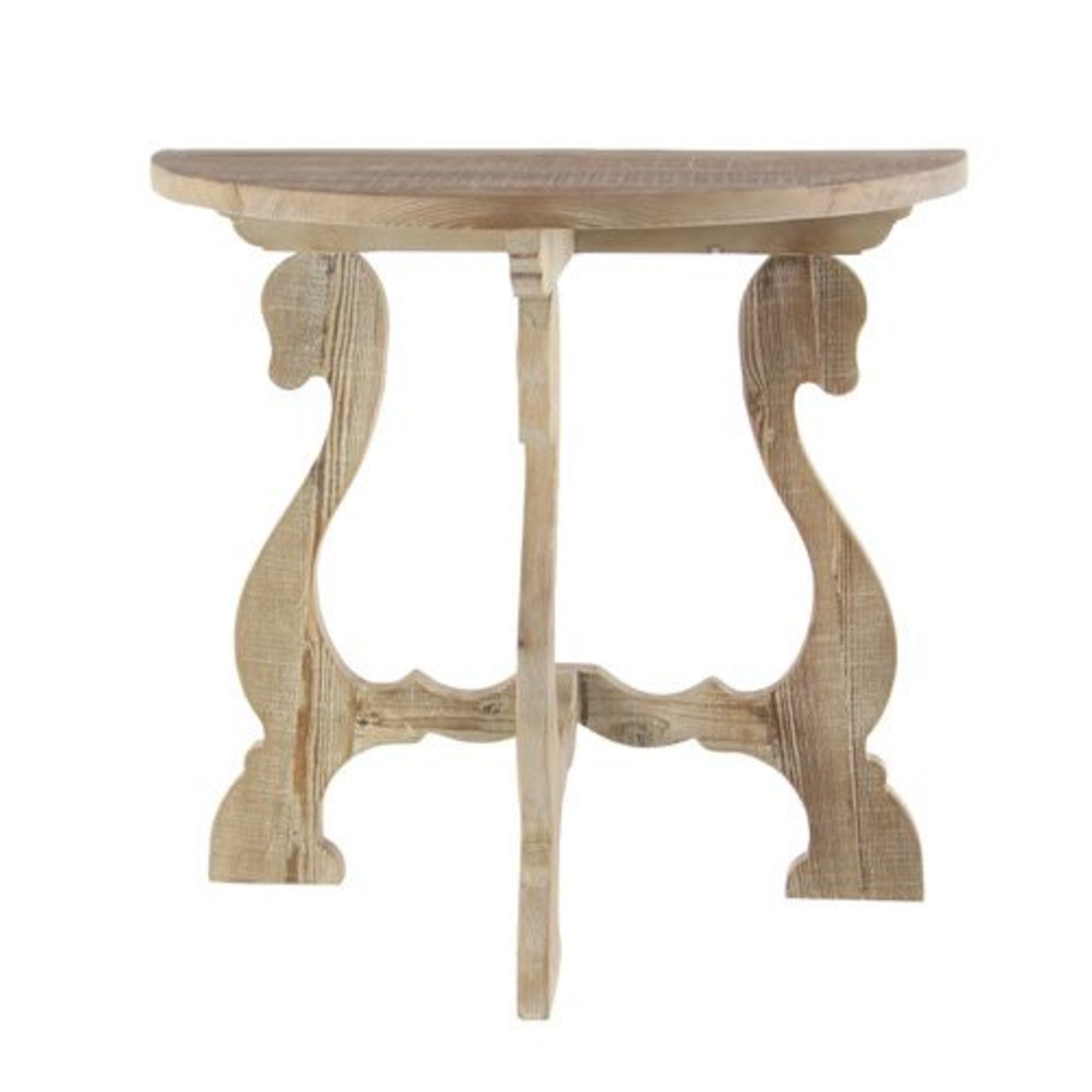 Carved Wood End Table 46335 - Dirt Road Rustics - Furniture and Home Decor