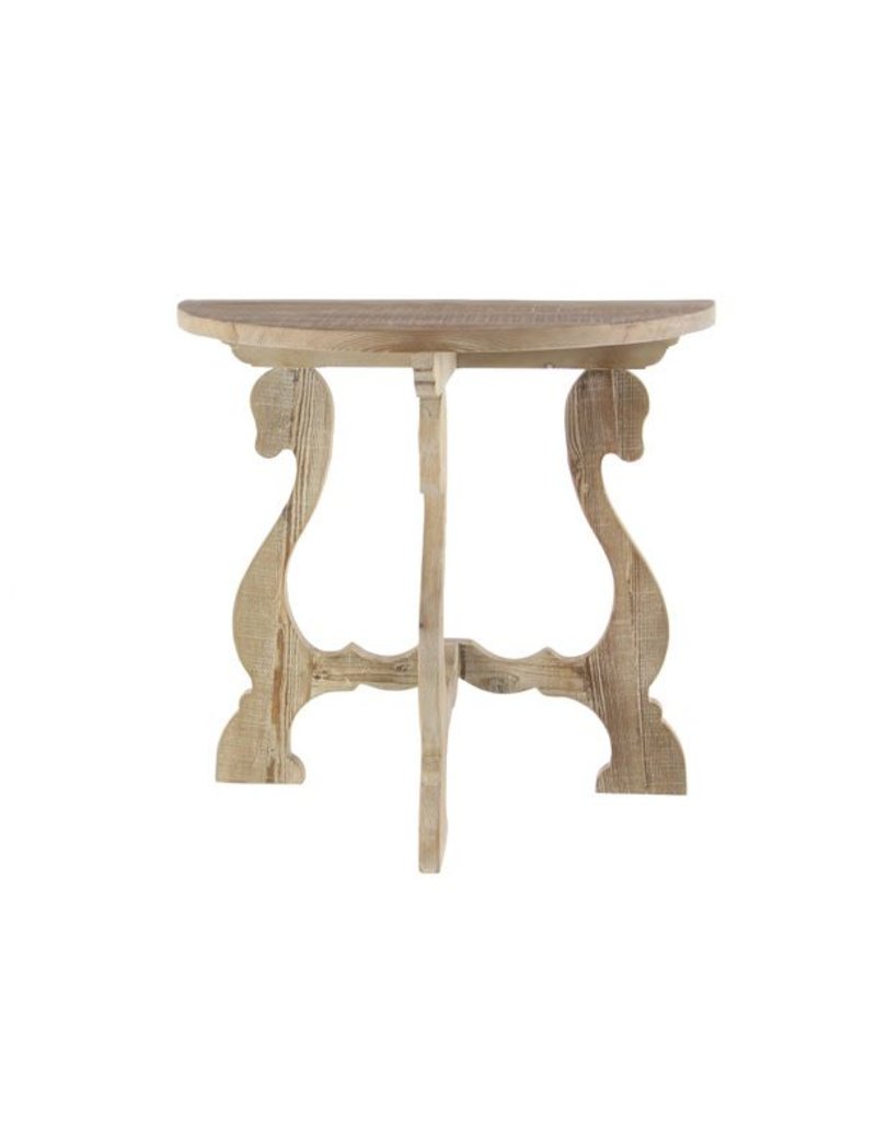 Carved Wood End Table 46335 - Dirt Road Rustics - Furniture and Home Decor