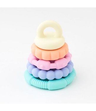 PASTEL RAINBOW STACKER AND TEETHING TOY