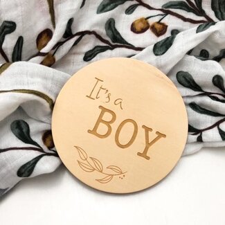 BOY Gender Reveal Plaque