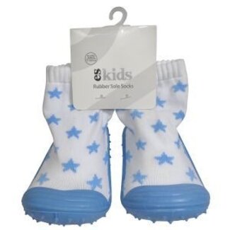 ES Kids Rubber Soled Socks - BLUE STAR