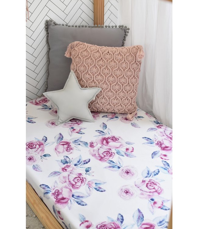 lilac cot sheets