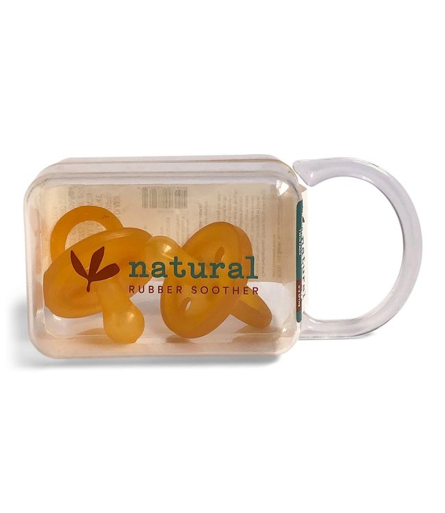 NATURAL RUBBER SOOTHER - 2 PACK 3-6 MONTHS