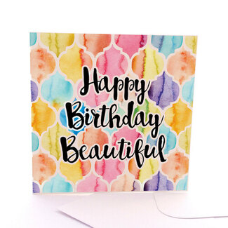 HAPPY BIRTHDAY BEAUTIFUL CARD