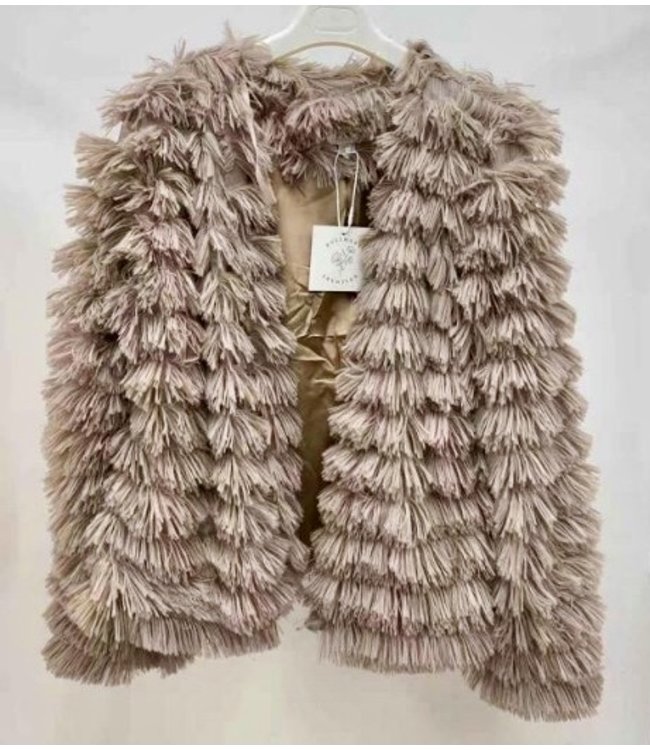 formal faux fur jacket