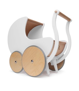 KINDERFEETS WALKER PRAM - WHITE