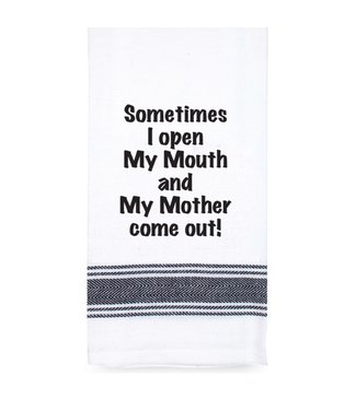TEATOWEL - SOMETIMES I OPEN MY MOUTH