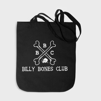 BILLY BONES CLUB WASHED BLACK LOGO TOTE