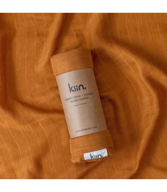 kiin ORG MUSLIN SWADDLE-CARAMEL